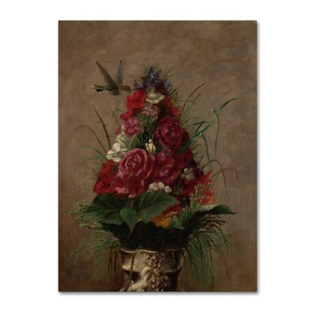 William Merritt Chase 'Still Life With Hummingbird' Canvas Art,24x32